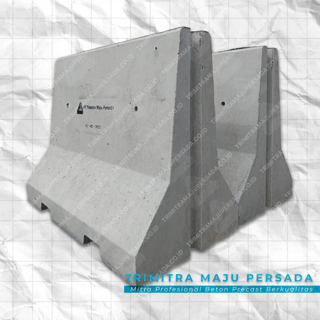 road barrier beton precast (pembatas jalan)